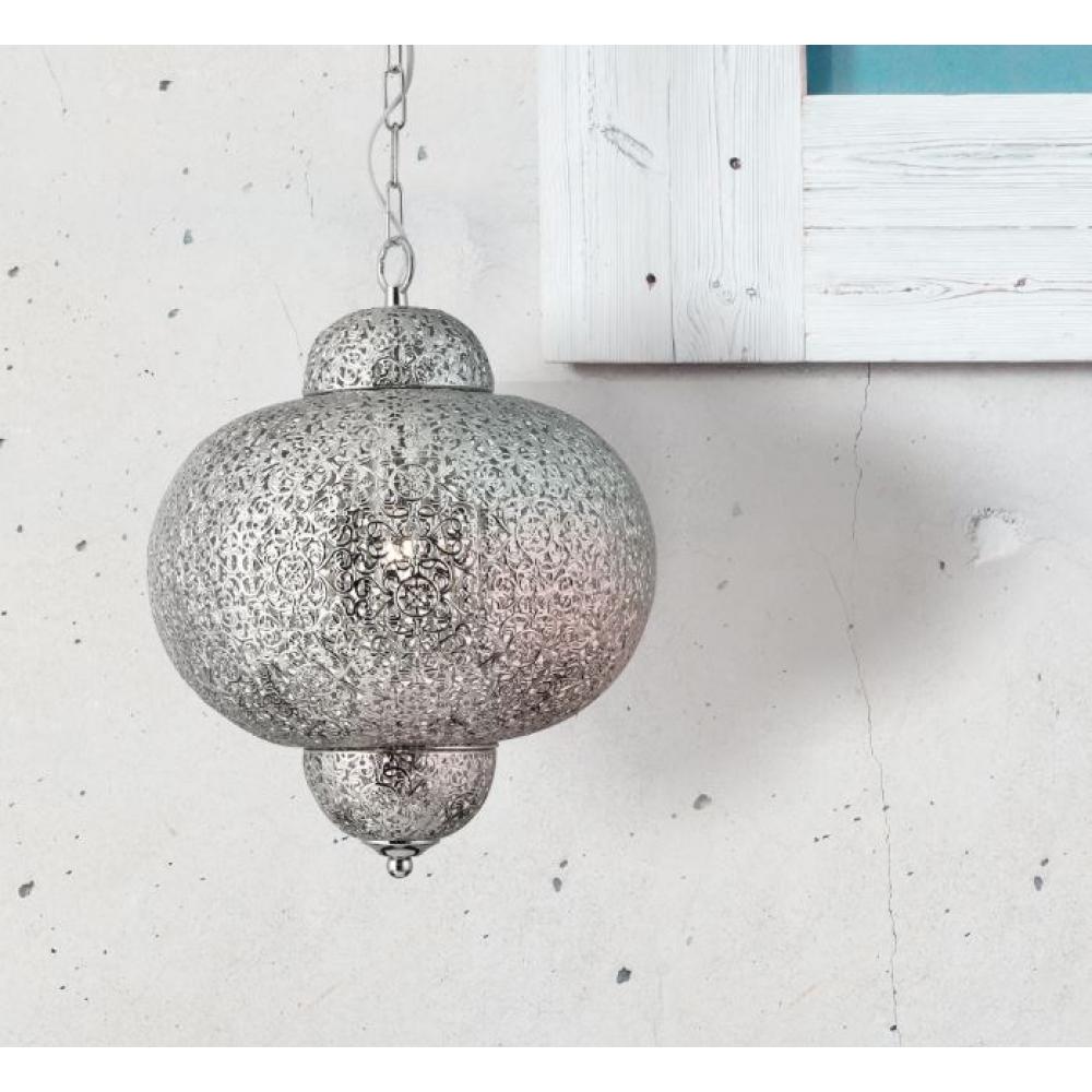 marocco marakess lampa zavesna luster orientalny styl obnova osvetlenie strieborna lampa v orientalnom style.jpg